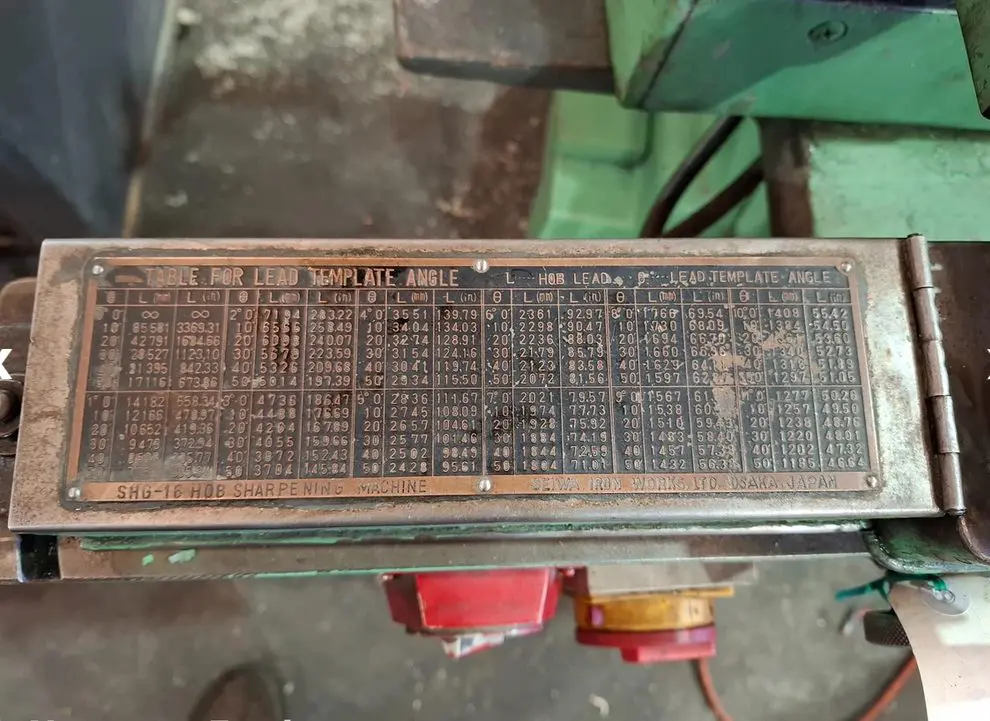 Seiwa SHG-16 Hob Blade Groove Grinding Machine TRT#73 - Image 4