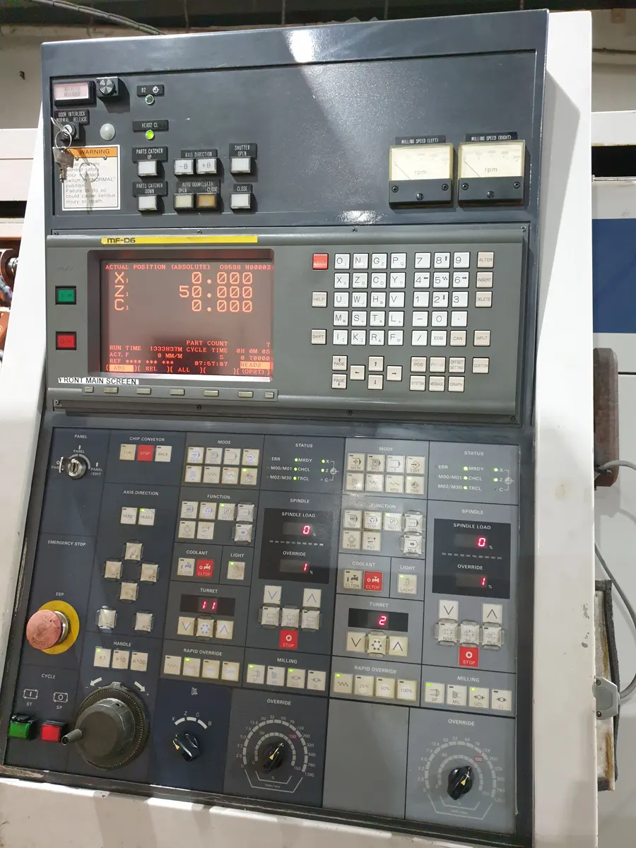 Mori Seiki DL20 MC Twin Spindle Twin Turret CNC Lathe TRT#43 - Image 9
