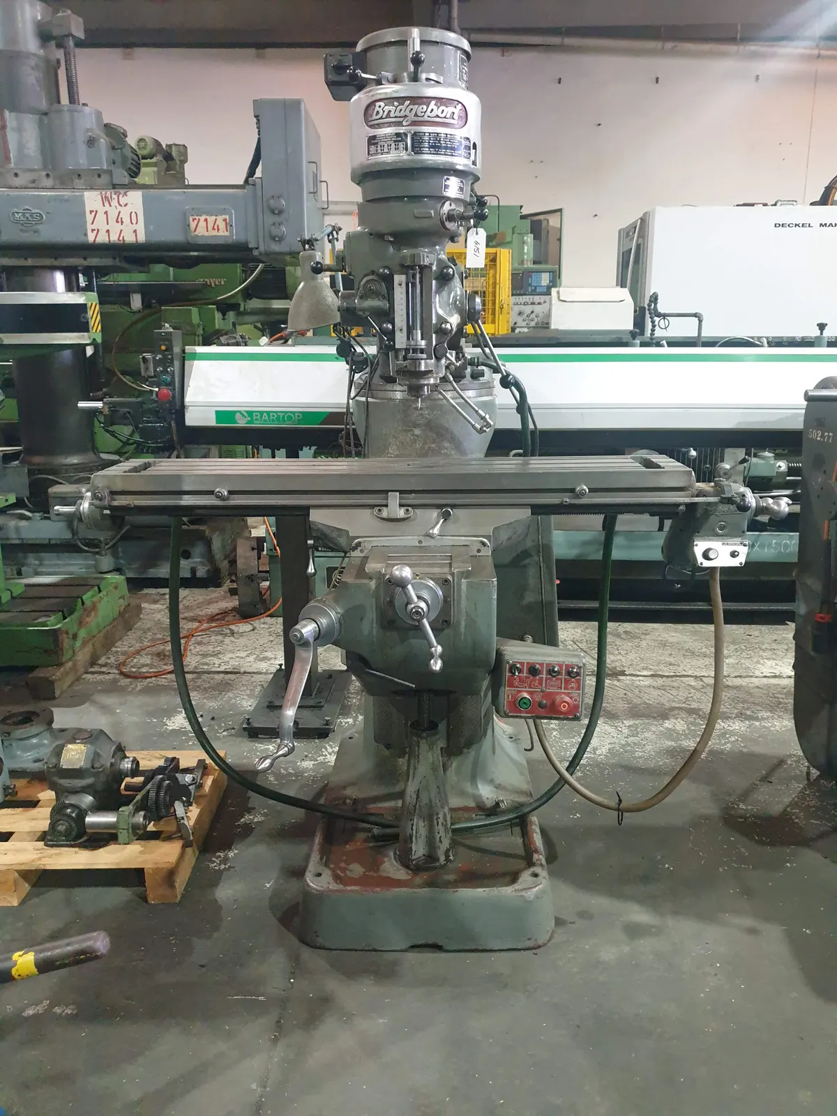 Bridgeport Turret Milling Machine TRT#51 - Image 5